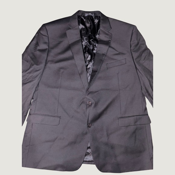 Lauren Ralph Lauren Other - Lauren Ralph Lauren Mens Black Wool Blend 2-Button Blazer Jacket 48L Long